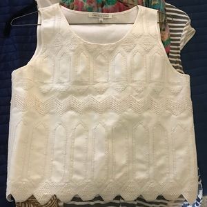 Endless rose sequined white top